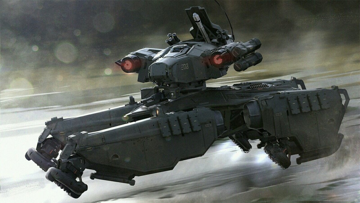 Антигравитационный танк Sci-Fi