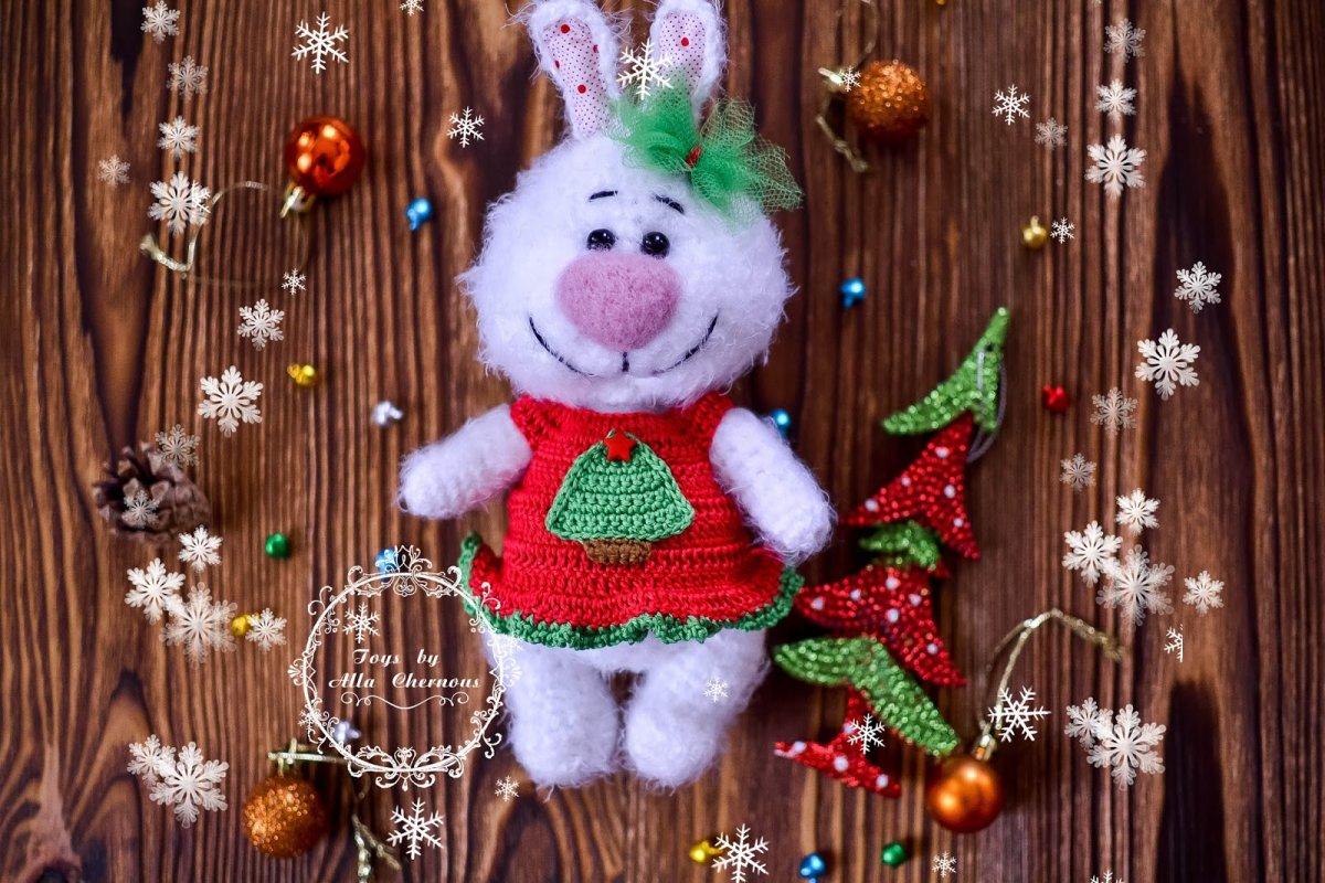 Магнит кролик крючком