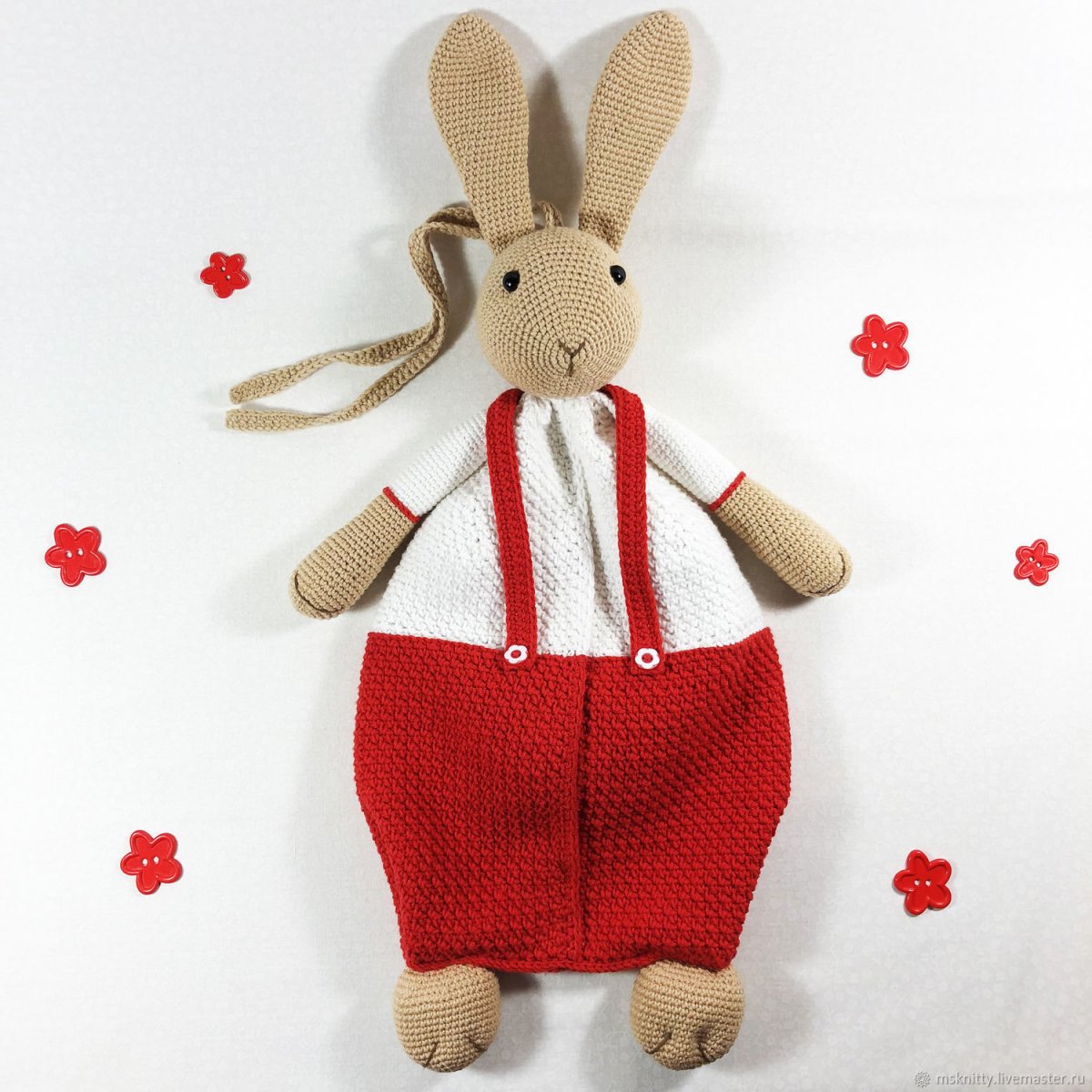 Зайка Мякиш амигуруми 1 часть