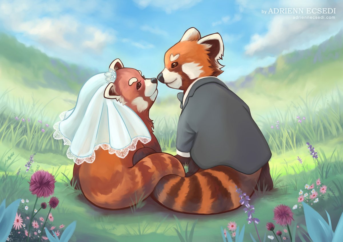 Картинка Лис обнимает кролика