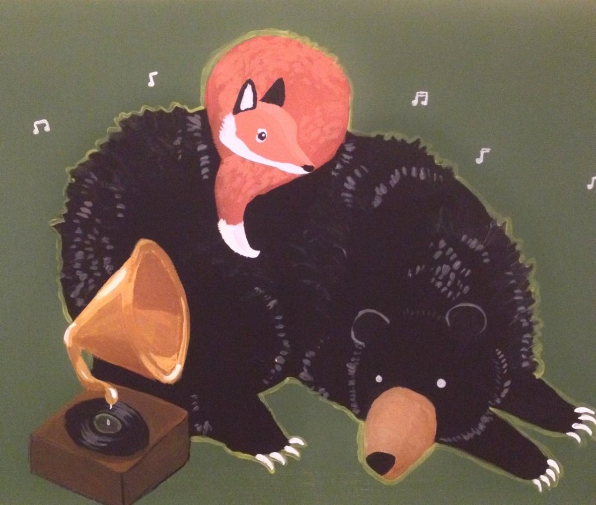 Медведь и лиса любовь