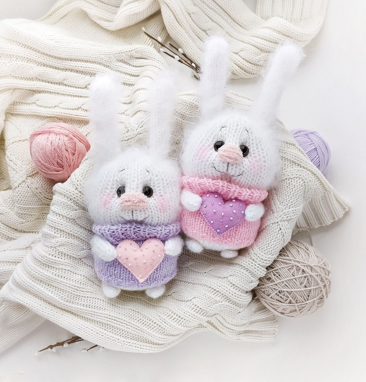 Вязаные игрушки из хлопка