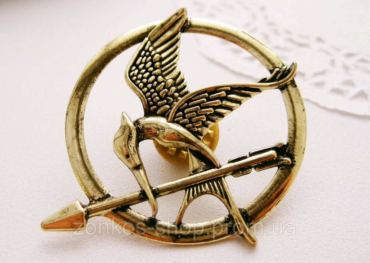 Голодные игры брошь Сойка пересмешница