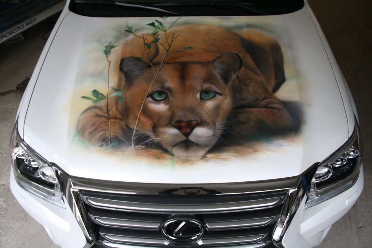 Лексус gx460 с аэрографией