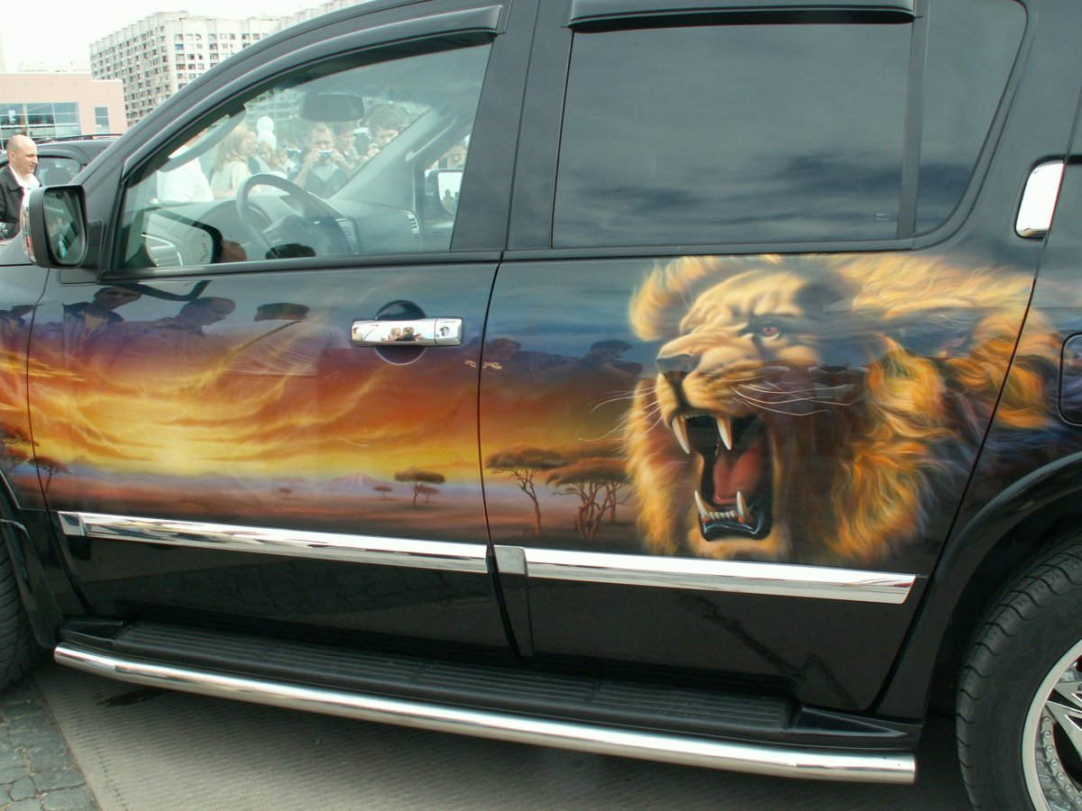 Аэрография на машине