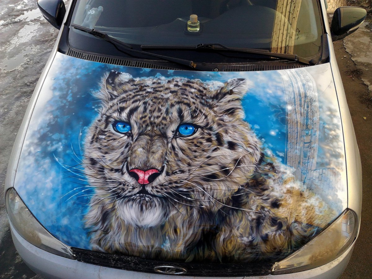 Аэрография Ирбис