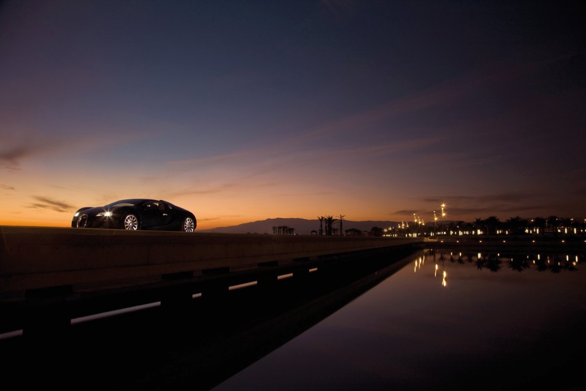 Ночной вид из машины