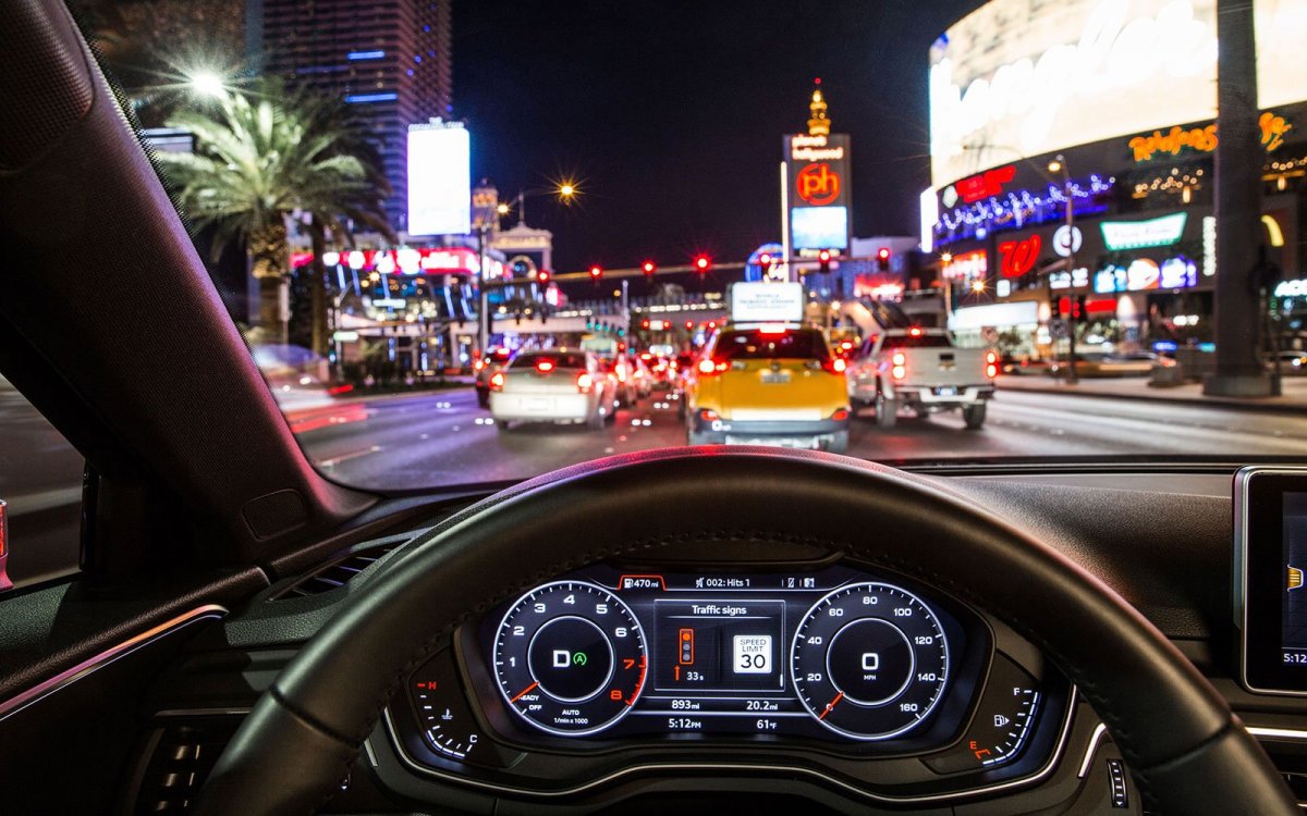 Вид с водительского места