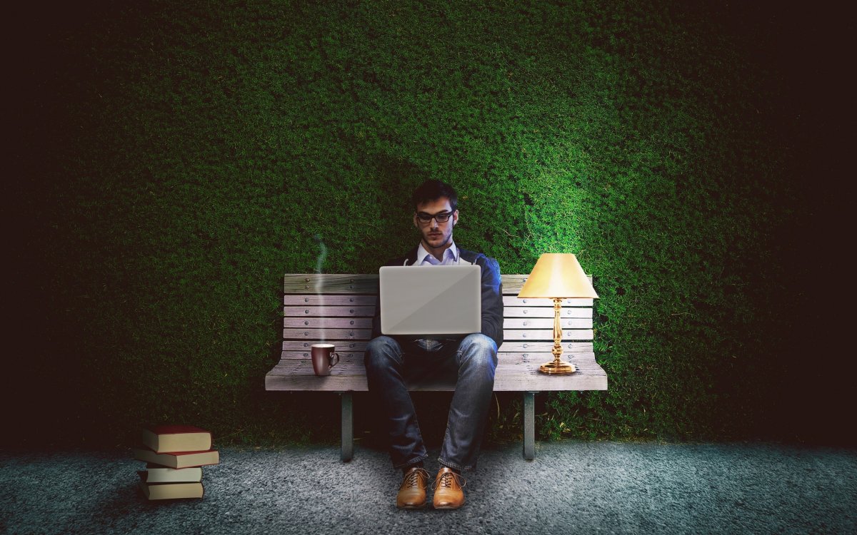 Креативные обои на ноутбук