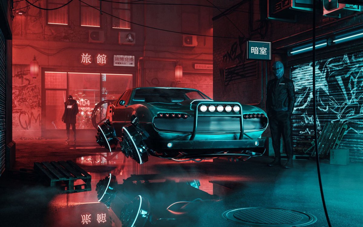 Cyberpunk 2077 машины