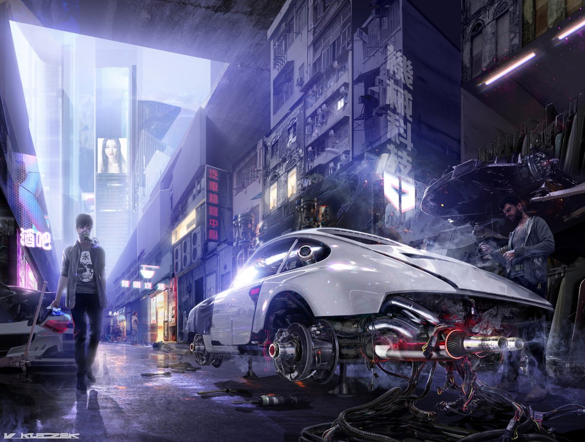 Киберпанк автомобили