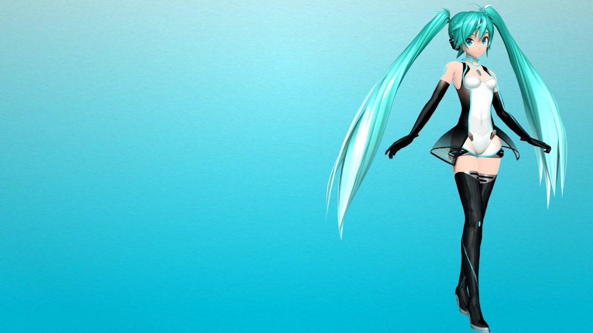 Виндовс 7 с Мику Хатсуне