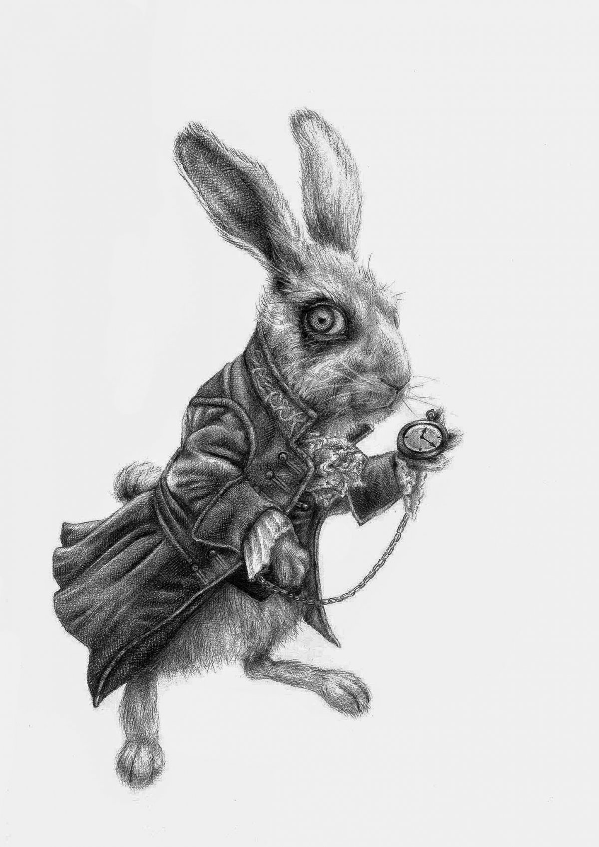 Белый кролик из Алисы в стране чудес