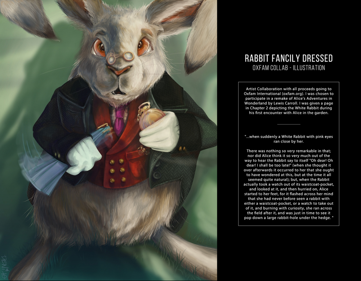 Белый кролик Алиса в стране чудес