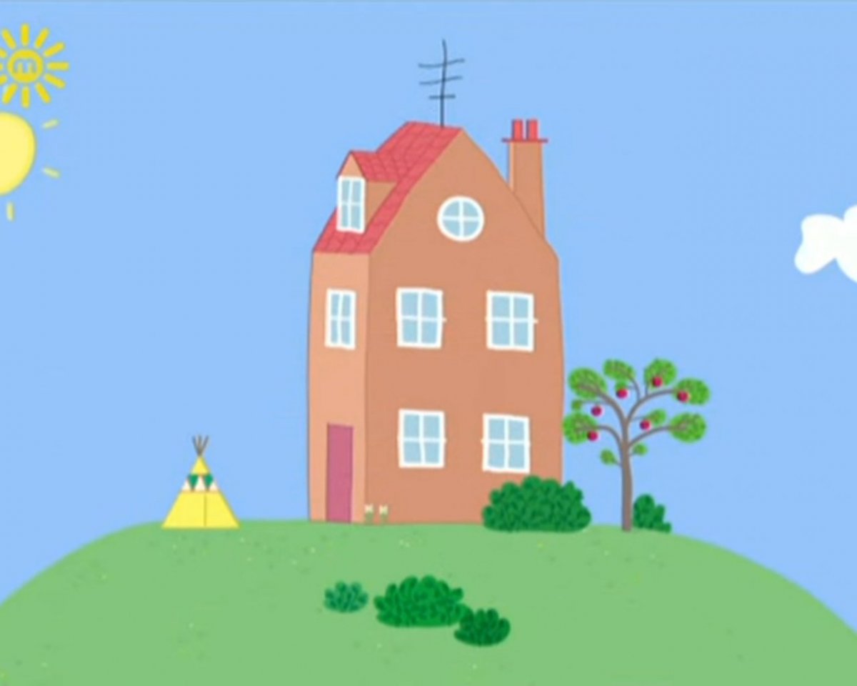 Дом свинки Пеппы снаружи