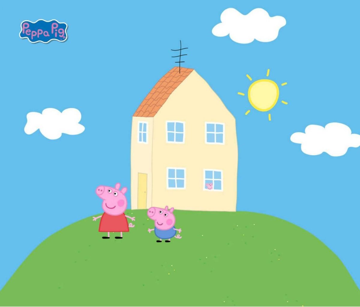 Peppa Pig House Wallpaper