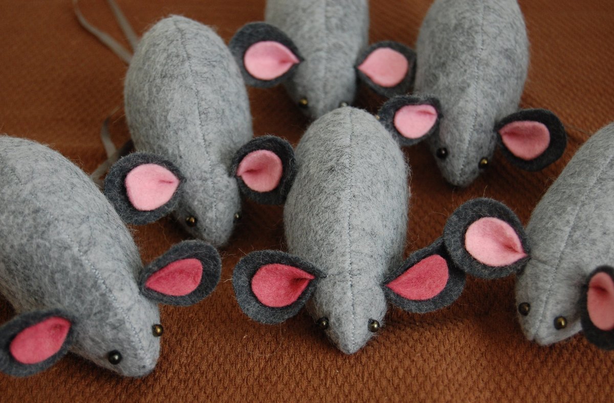 Мышонок из фетра