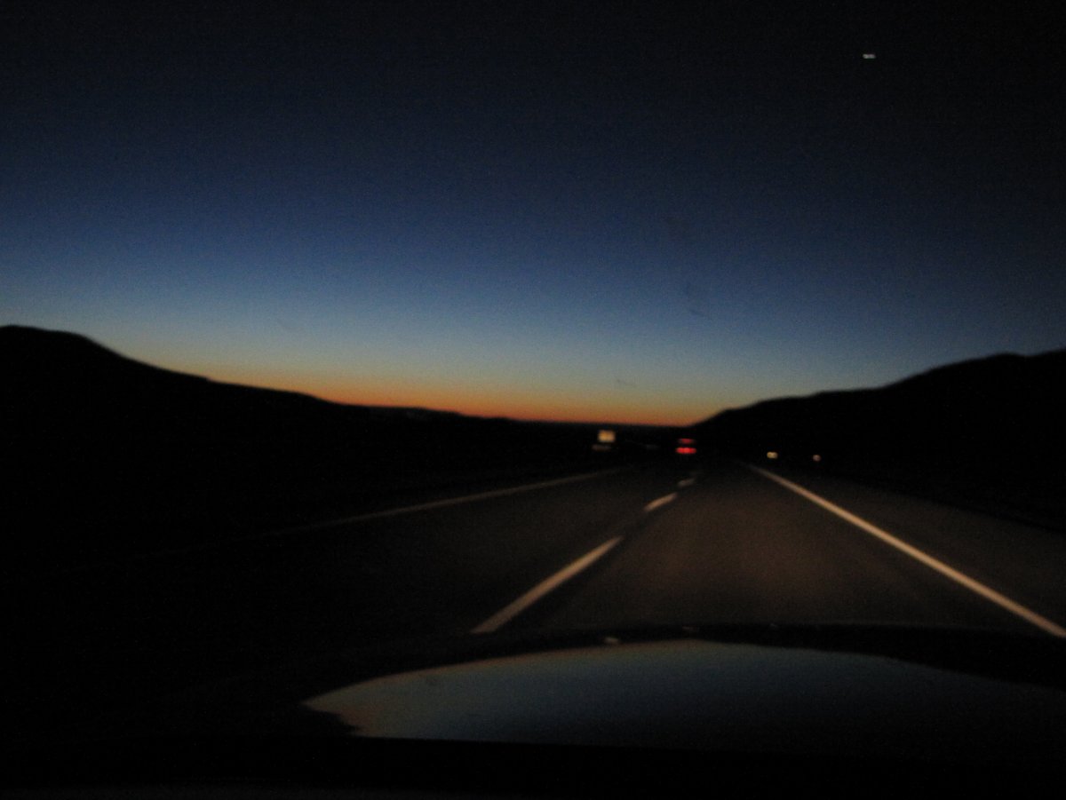 Вид из лобового стекла