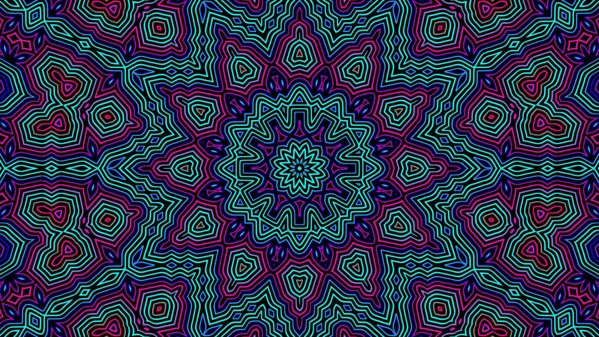 Черный фон с узорами