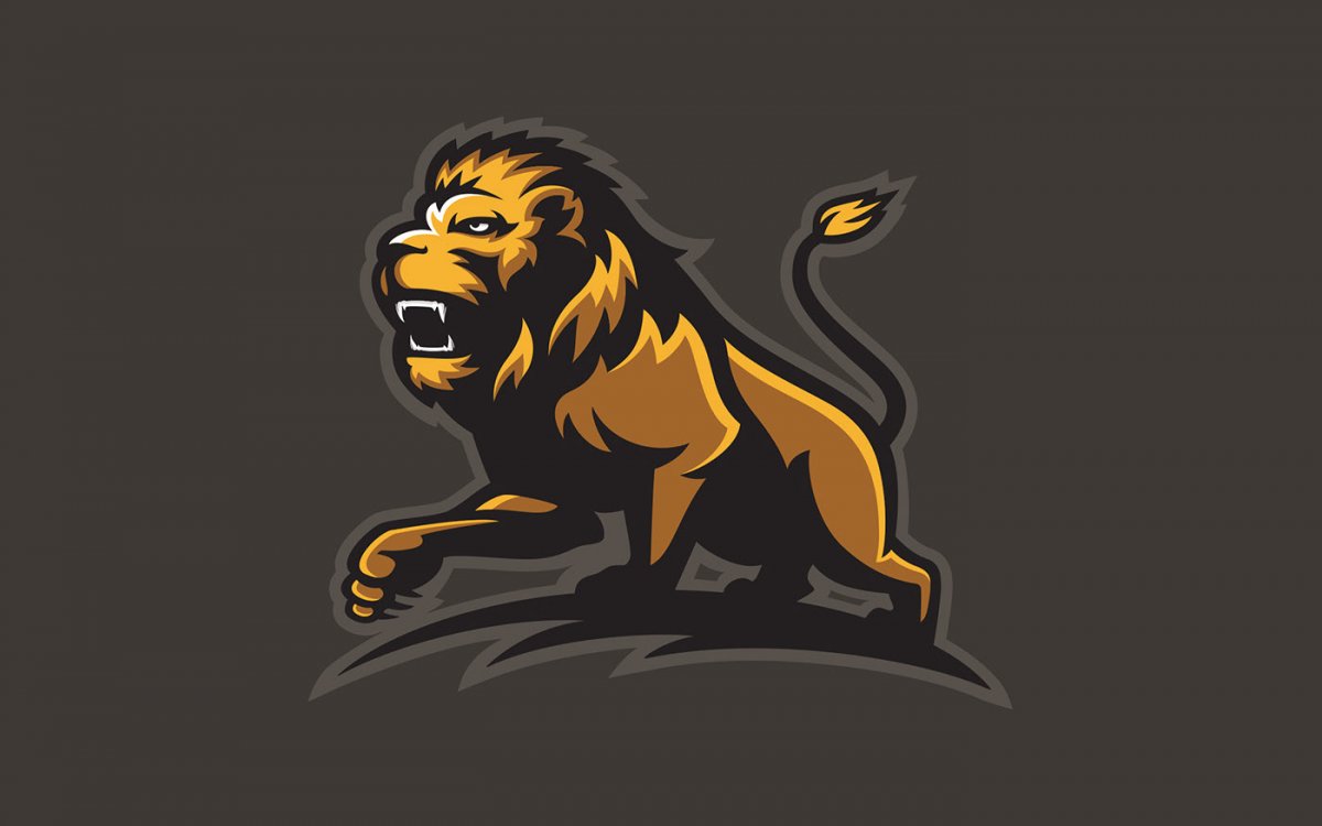 Логотип голова Льва бренд