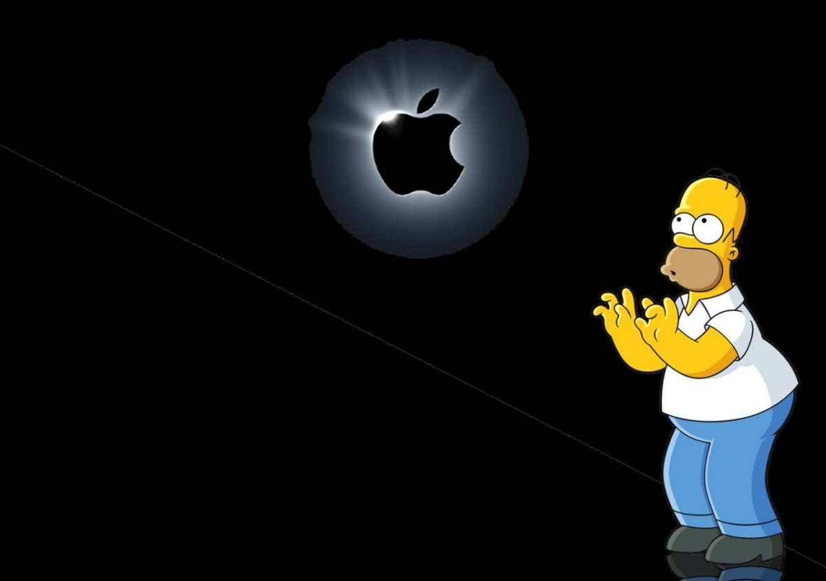 Гомер симпсон Apple
