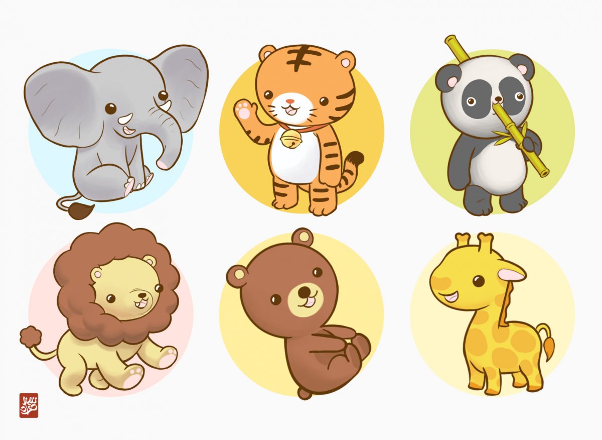 Животные в одном стиле