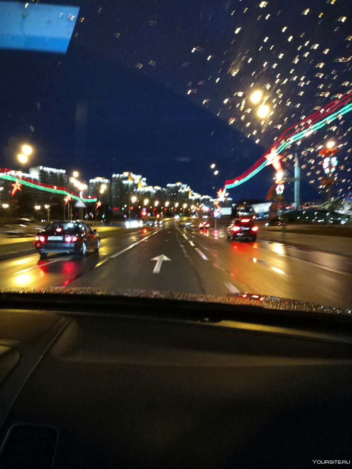 Красивый вид из машины