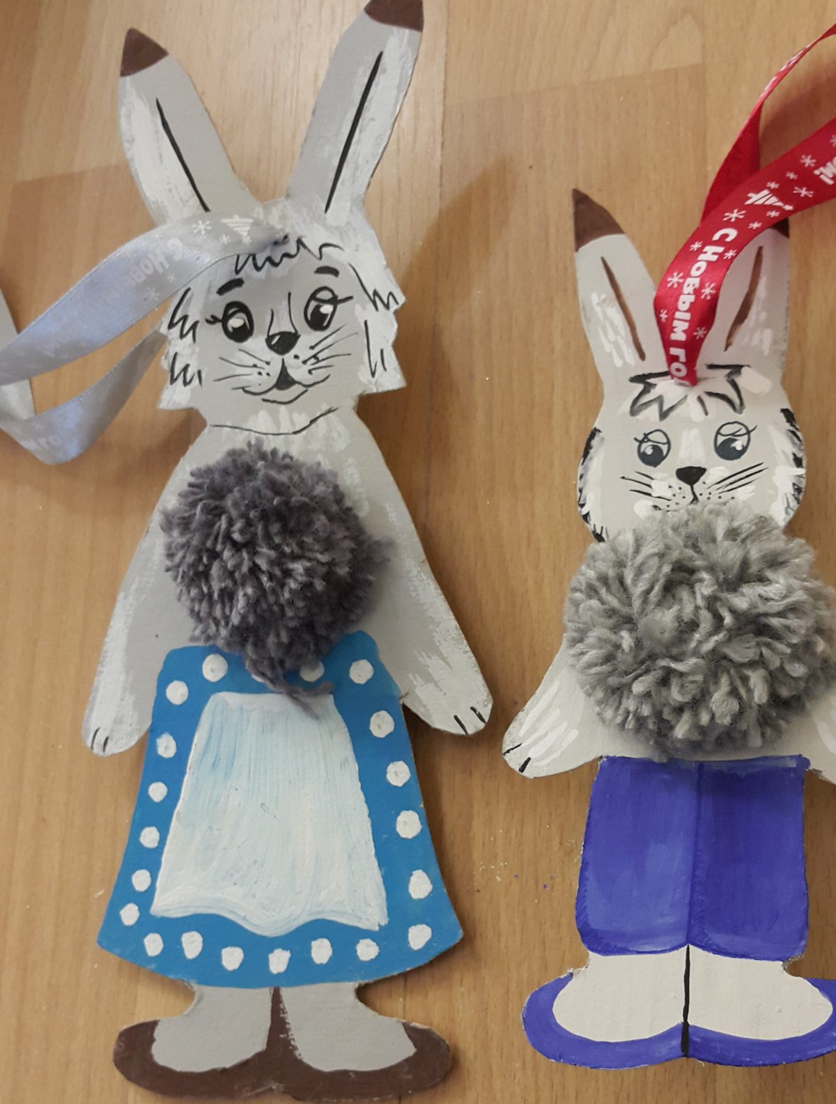 Игрушки из фетра кролик