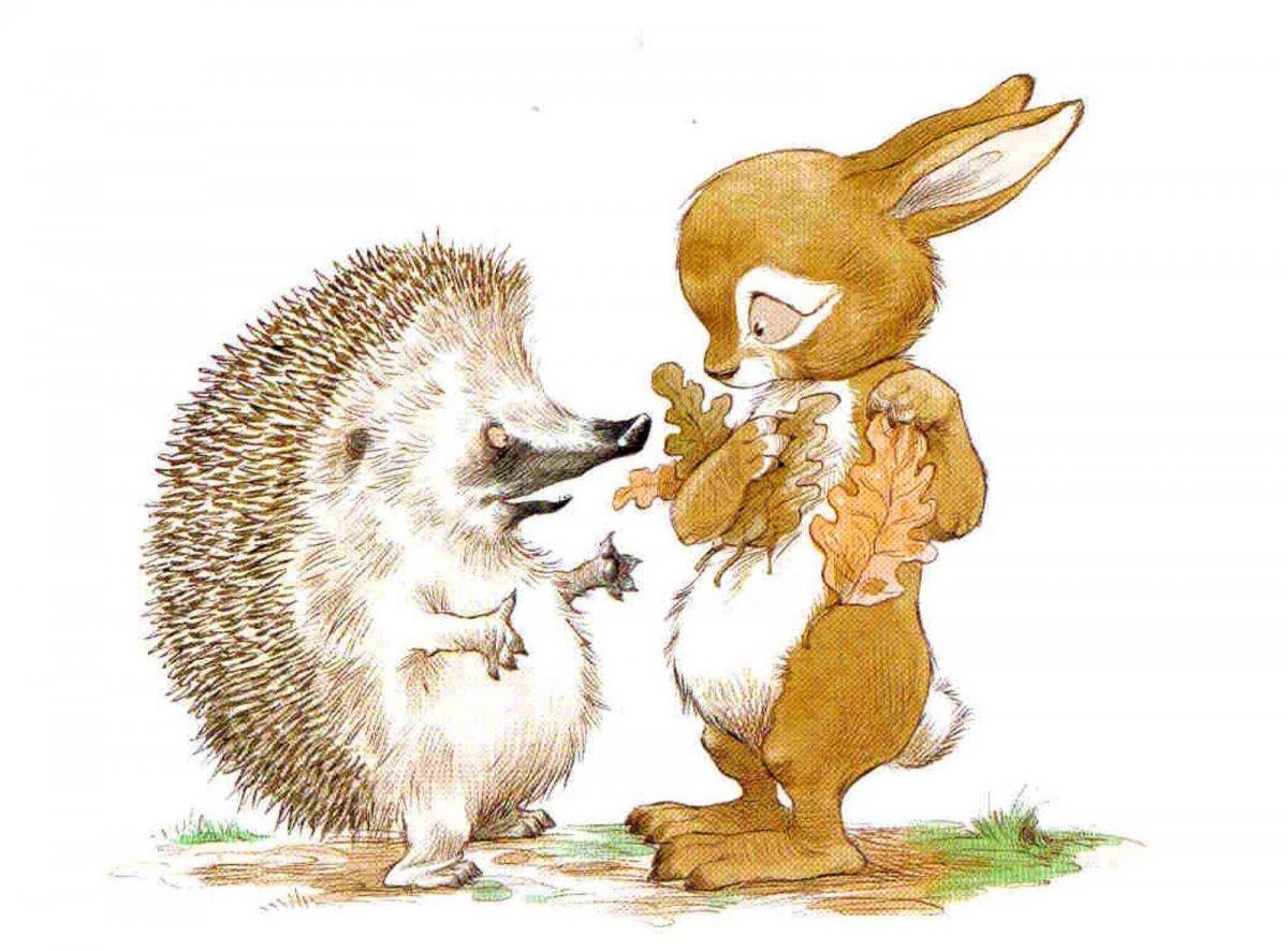 Сказка про Ёжика и кролика кусочек зимы