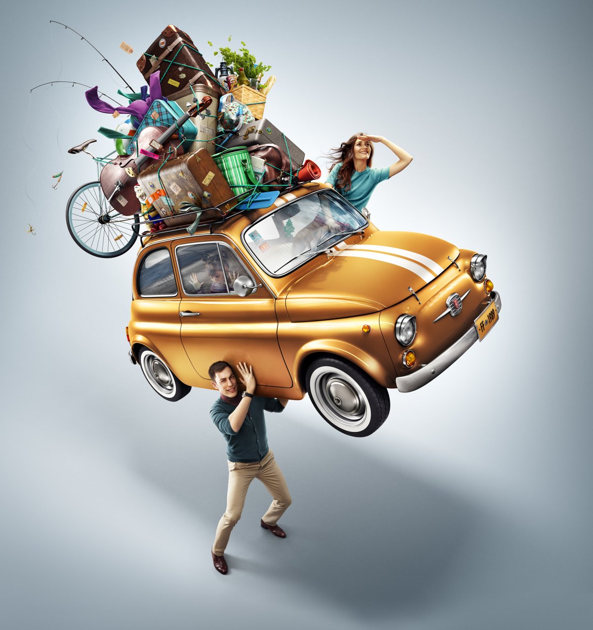 Перегруженная Волга