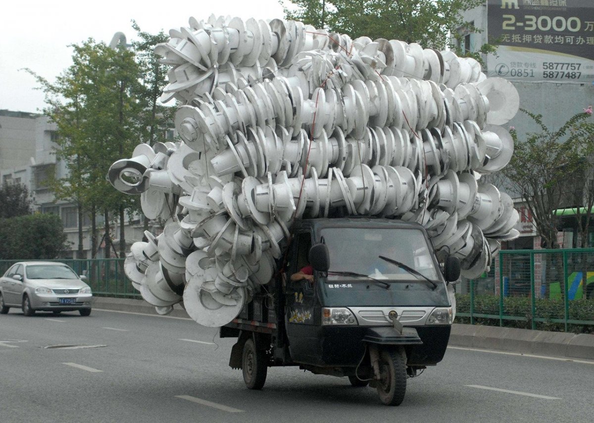 Груженый автомобиль