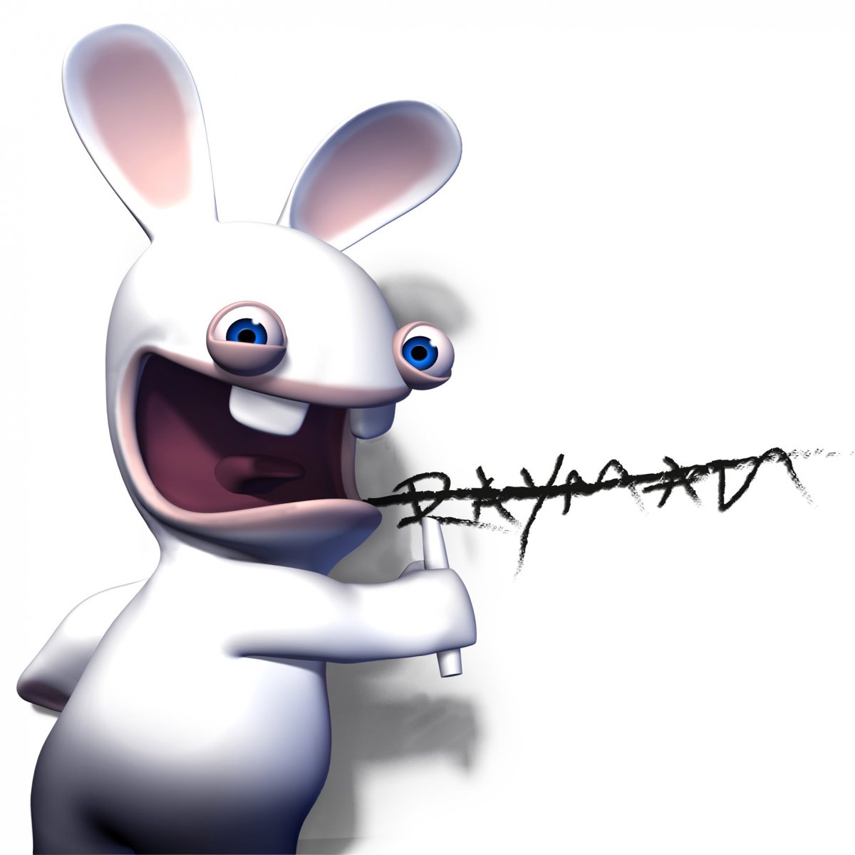 Злой Зайка снежок с надписями