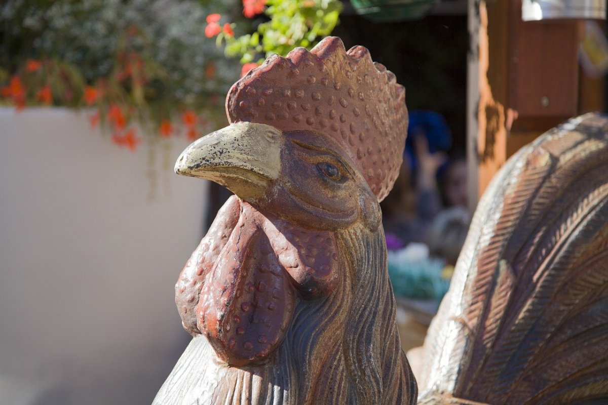 Скульптуры из камня утки