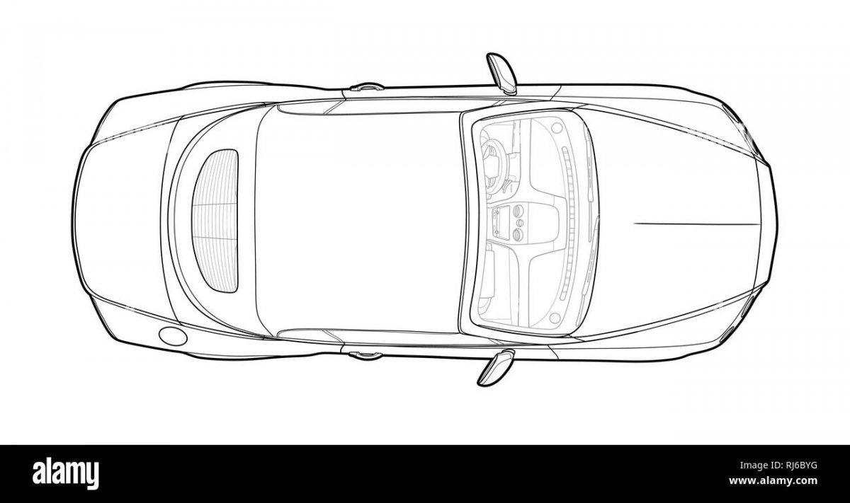 Контур машины вид сверху