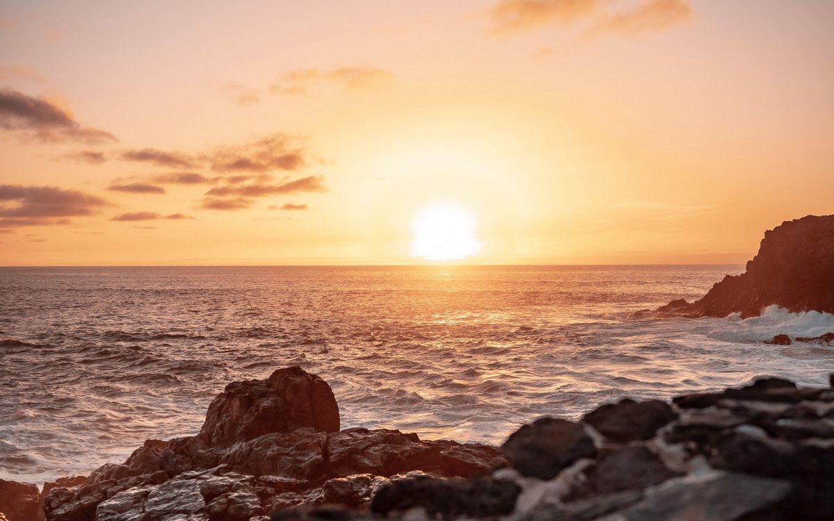 Закат на море