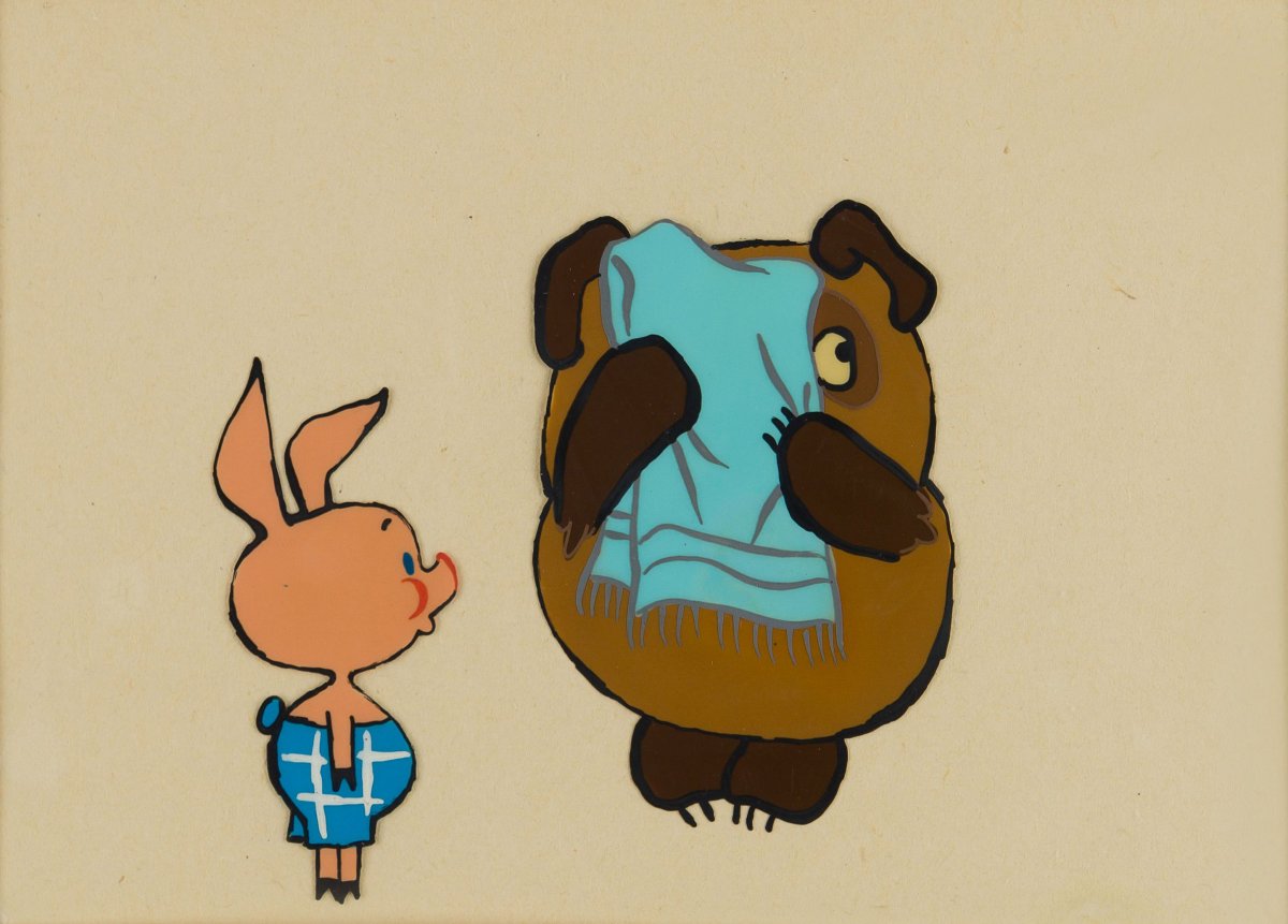 Винни пух Пятачок и кролик