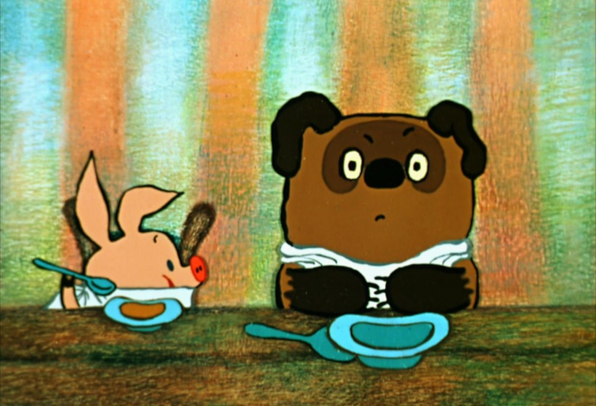 Винни пух и Пятачок в гостях