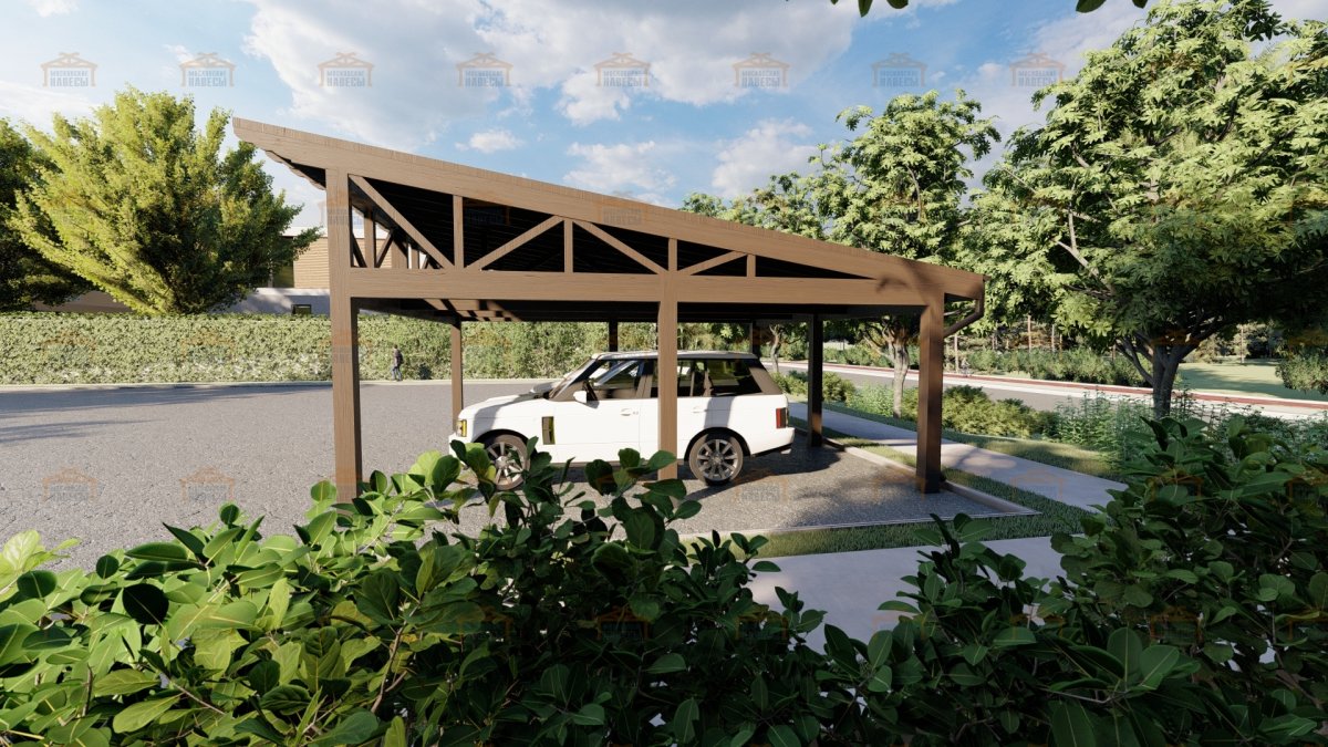 Современные навесы для автомобилей