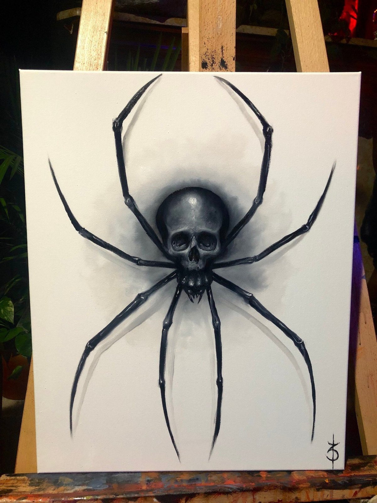 Паук тату эскиз