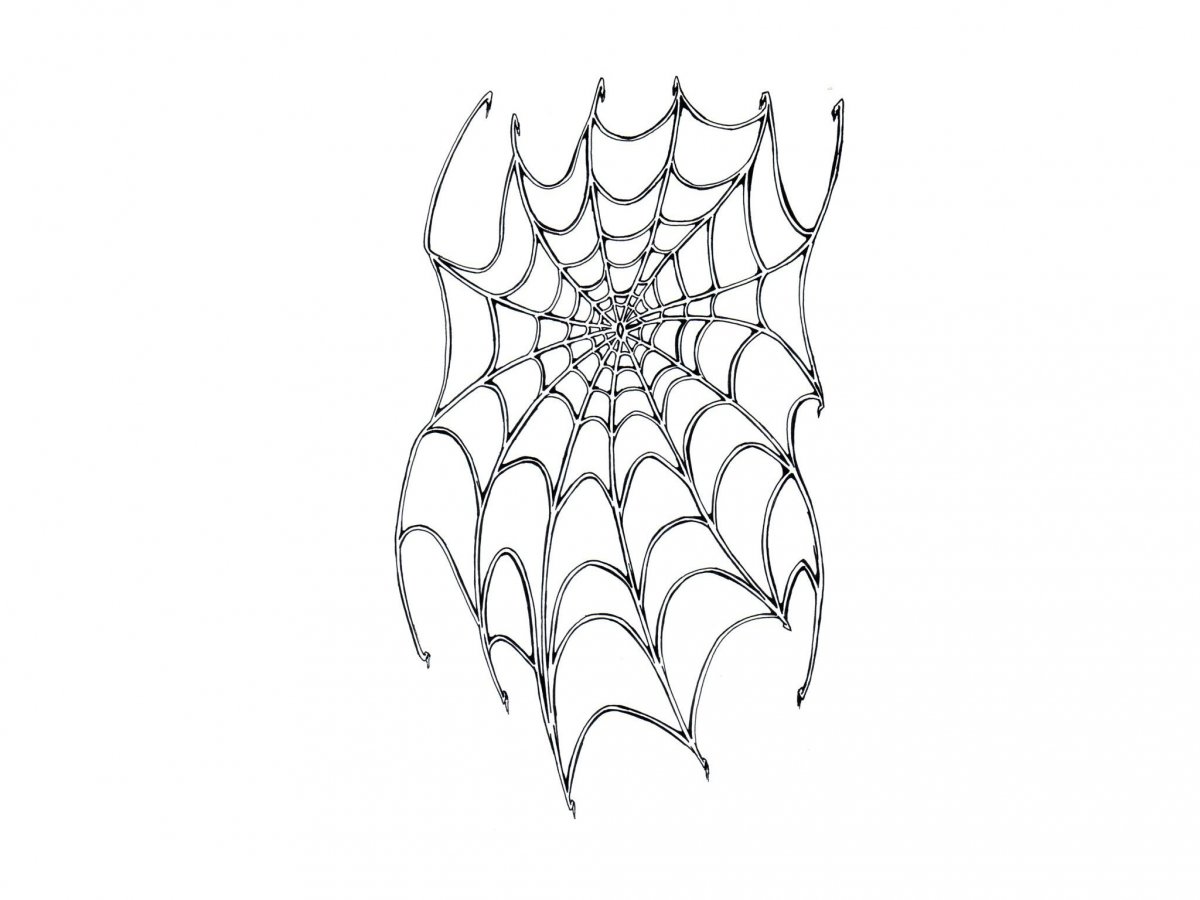 Черный паук эскиз