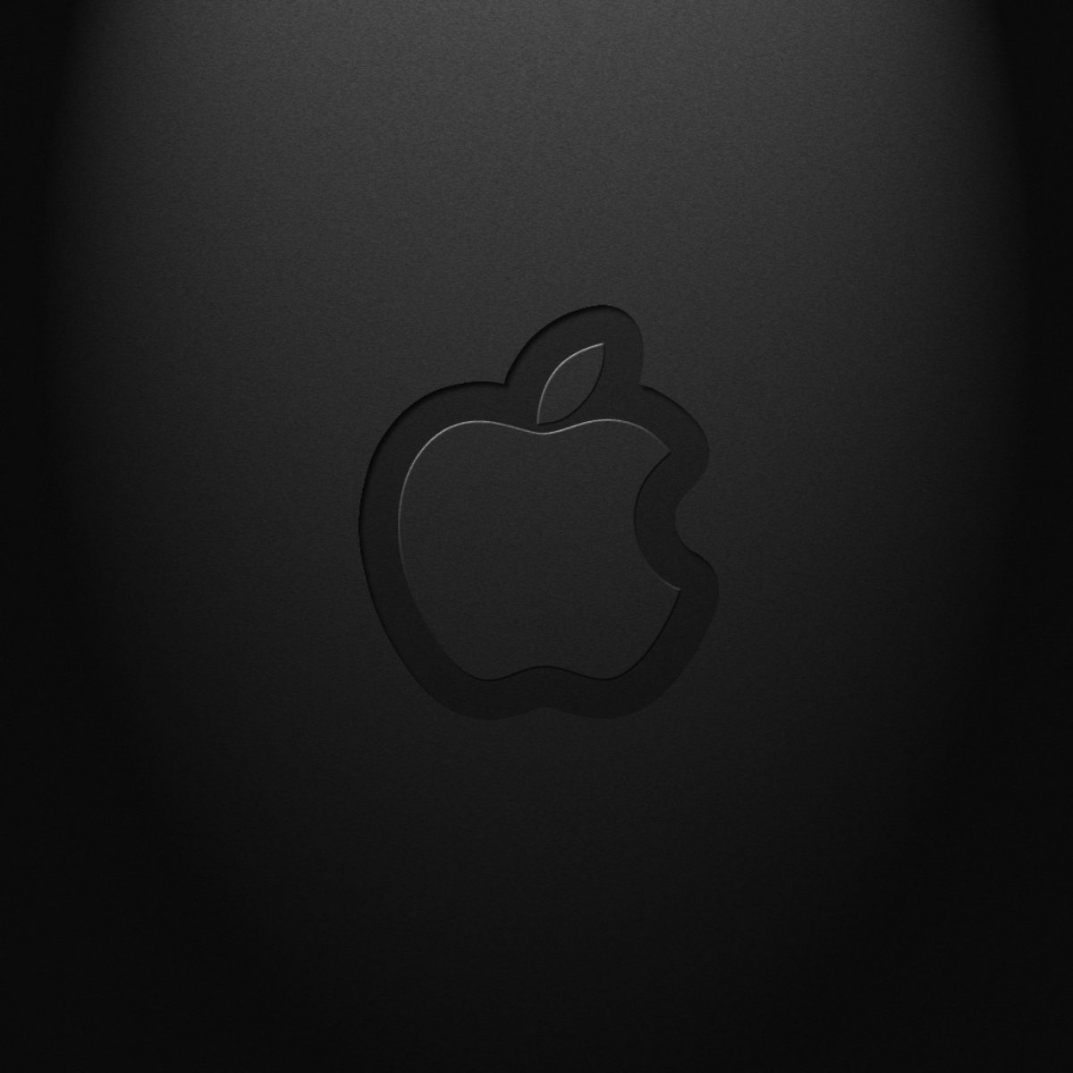 Apple на черном фоне
