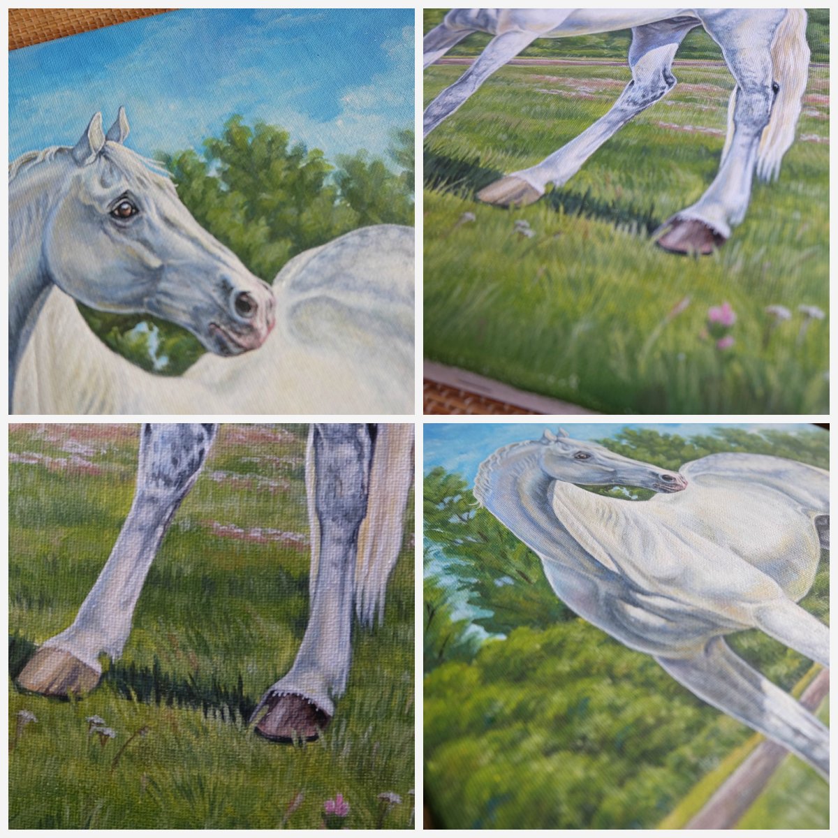 Рисунок Лось и конь