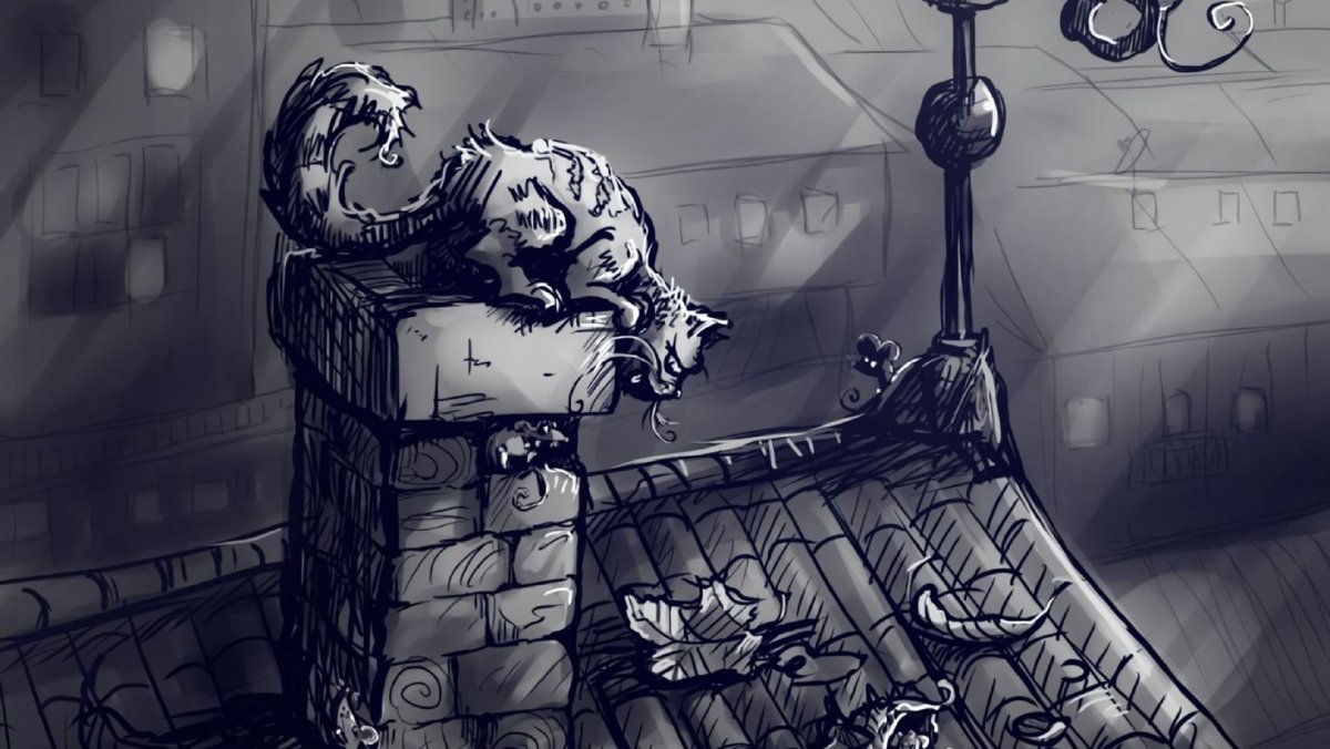 Довольный рыжий кот