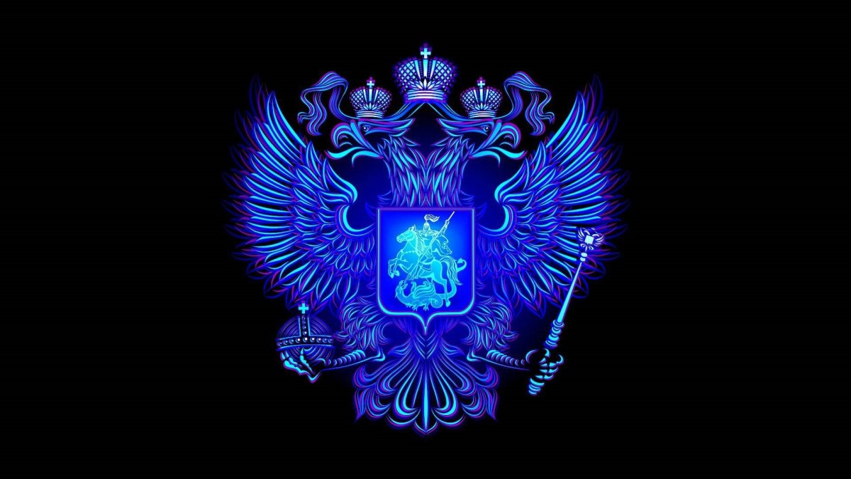 Герб на черном фоне