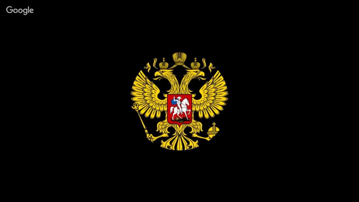 Герб на черном фоне