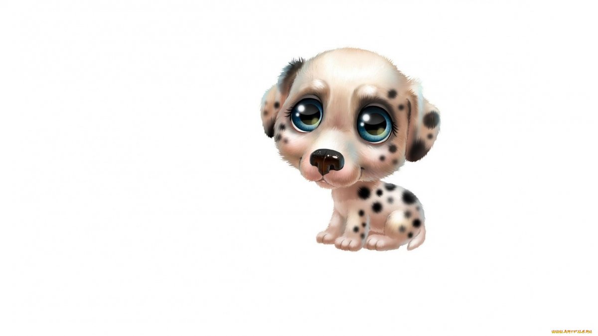 Собачка с большими глазами