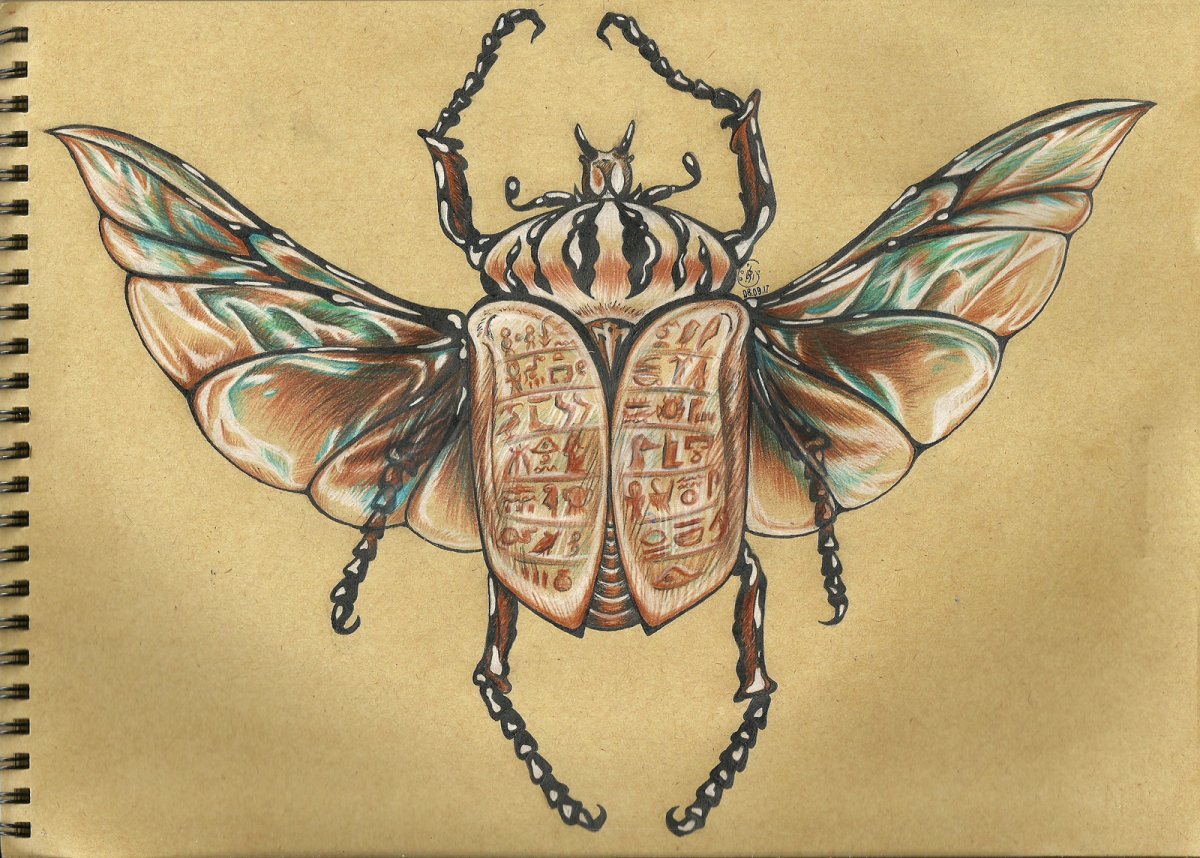 Хрущ Жук тату