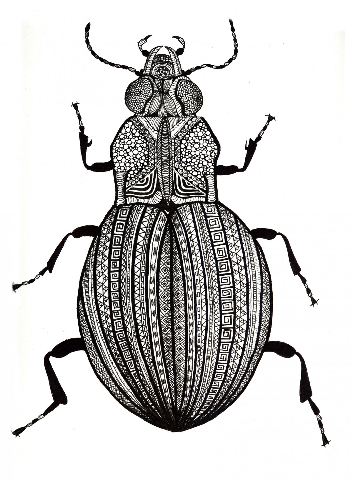 Жук Рогач тату