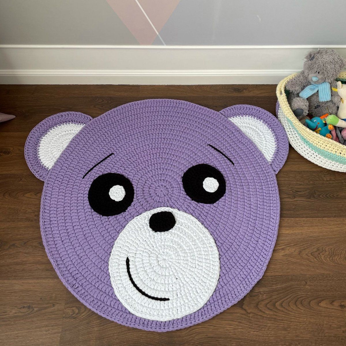 Вязаные детские коврики