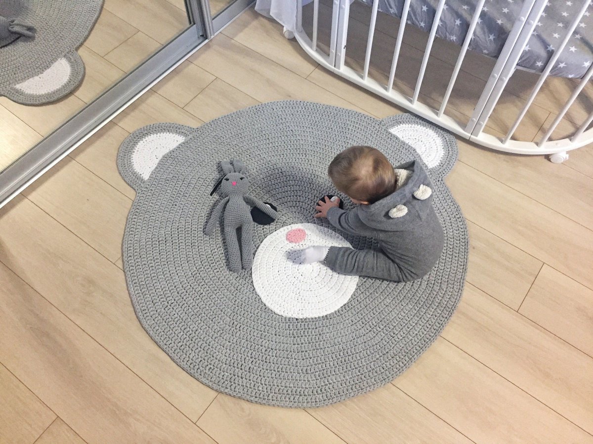 Хлопковый детский коврик HM мишка